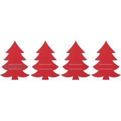 4 Porta Cubiertos Fieltro Árbol Navidad | STRAP 1
