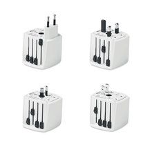 Adaptador universal para viaje con 2 polos Blanco