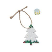 Adorno Árbol Navideño Biodegradable Blanco