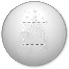 Adorno de cristal de Navidad con luz LED | BALL