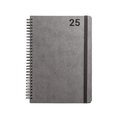 Agenda B5 con anillas de cuero reciclado