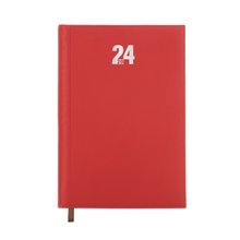 Agenda Día/Página muy Completo Rojo