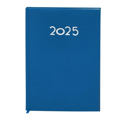 Agenda tamaño B5 Diseño página día y marcapágina Azul