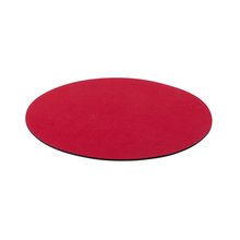 Alfombrilla Poliéster Circular Antideslizante Rojo