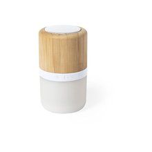 Altavoz ecológico inalámbrico de bambú con led inteligente Altavoz inalámbrico de bambú ecológico con led inteligente