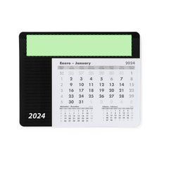 Alfombrilla Raton Personalizada Calendario Mensual 2025 | Parte superior completa | 40 x 200