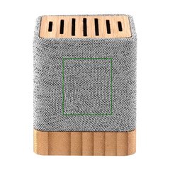 Altavoz Bambú Bluetooth 5.0 3W y RPET | Lateral dcho arriba