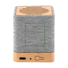 Altavoz Bambú Bluetooth 5.0 3W y RPET | Trasera superior