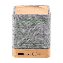 Altavoz Bambú Bluetooth 5.0 3W y RPET | Trasera superior