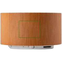 Altavoz Bambú Bluetooth USB 3W | Lateral derecho