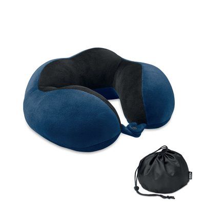 Almohada de espuma viaje Azul