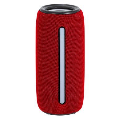 Altavoz Bluetooth con luz y asa Roj