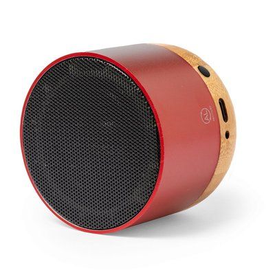 Altavoz eco con base de bambú