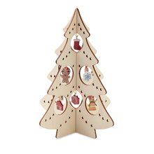 Árbol Navidad Madera DIY con Adornos Madera