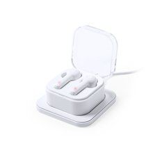 Auriculares Inalámbricos 5W con Base Carga Blanco