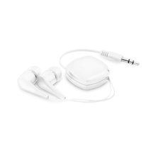 Auriculares Retráctiles Estéreo Blanco