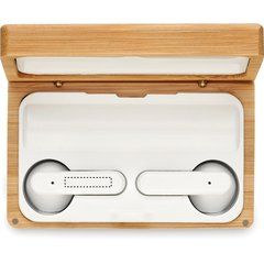 Auriculares TWS con micrófono en estuche de bambú | EARBUD LEFT | 15 x 3