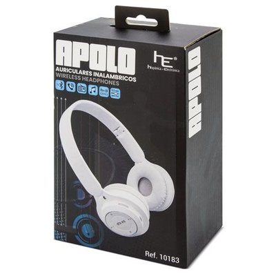 Auriculares Diadema BT 5.0 Plegables B/N