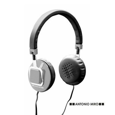 Auriculares Diadema Minimal con Polipiel Gris