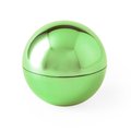 Balsamo labial de vainilla en esfera metalizada Verde