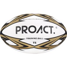 Balón de rugby fácil agarre White / Black / Gold Taille 5