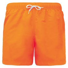 Bañador con cintura elástica Naranja XS