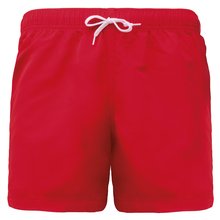 Bañador con cintura elástica Rojo 3XL