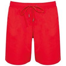 Bañador para hombre con bolsillos Rojo XXL