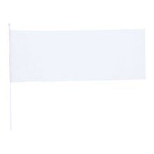 Banderín XL de Poliéster 80x30 Blanco