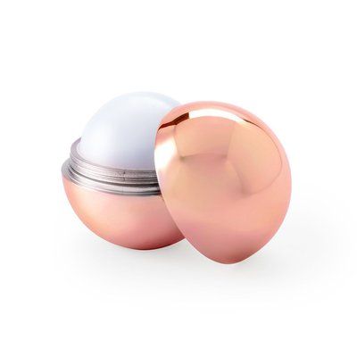 Balsamo labial de vainilla en esfera metalizada