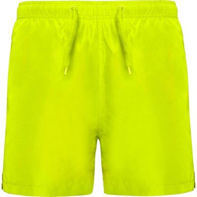 Bañador Ajustable con Bolsillos y Slip Interior Amarillo Fluor 2XL