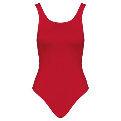 Bañador mujer tirantes anchos Rojo XS