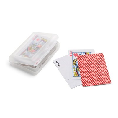 Baraja de 54 Cartas Laminadas Rojo