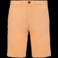 Bermuda chino algodón orgánico Pastel Apricot 40 FR