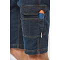 Bermuda denim multibolsillos hombre