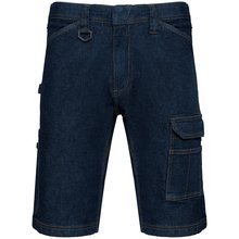 Bermuda denim multibolsillos hombre Azul 36 FR