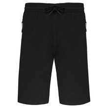 Bermuda de felpa Unisex Negro S