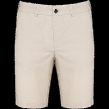 Bermuda de lino 100% para hombre Linen Sand 36 FR