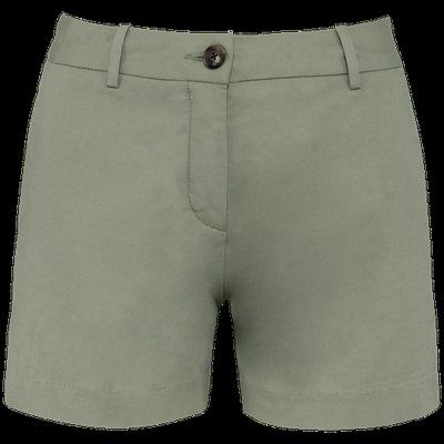 Bermuda chino mujer Almond Green 34 FR