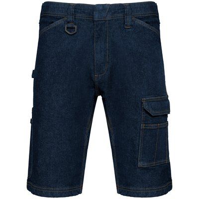 Bermuda denim multibolsillos hombre Blue Rinse 40 FR