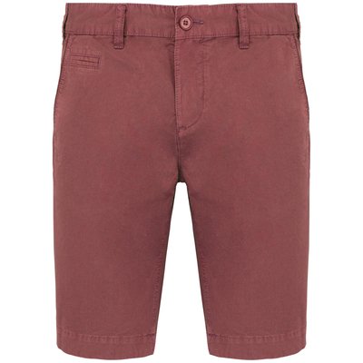 Bermuda efecto lavado hombre Rojo 42 FR