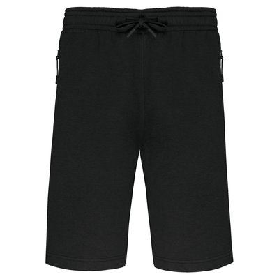 Bermuda de felpa Unisex Negro S