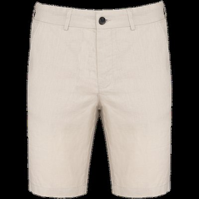 Bermuda de lino 100% para hombre Linen Sand 36 FR