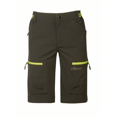 Bermudas elásticas multibolsillos Verde 3XL