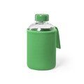 Bidón Cristal 600ml con Funda Soft Shell Verde