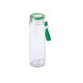 Bidón Cristal Transparente 420 ml con Asa Verde