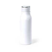 Bidón 600ml Inox Satinado Blanco