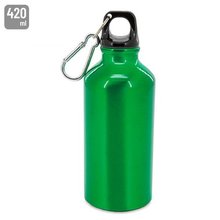 Bidón aluminio con mosquetón de 420ml VE