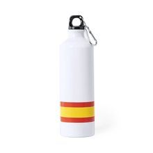 Bidón Blanco con Bandera España 800ml ESP