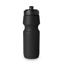 Bidón personalizado sólido de plástico sin BPA (700 ml) Negro